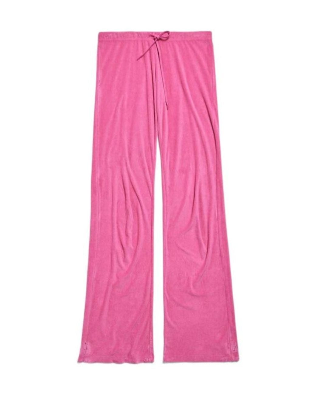 Balenciaga Pink Drawstring Tracksuit Pants