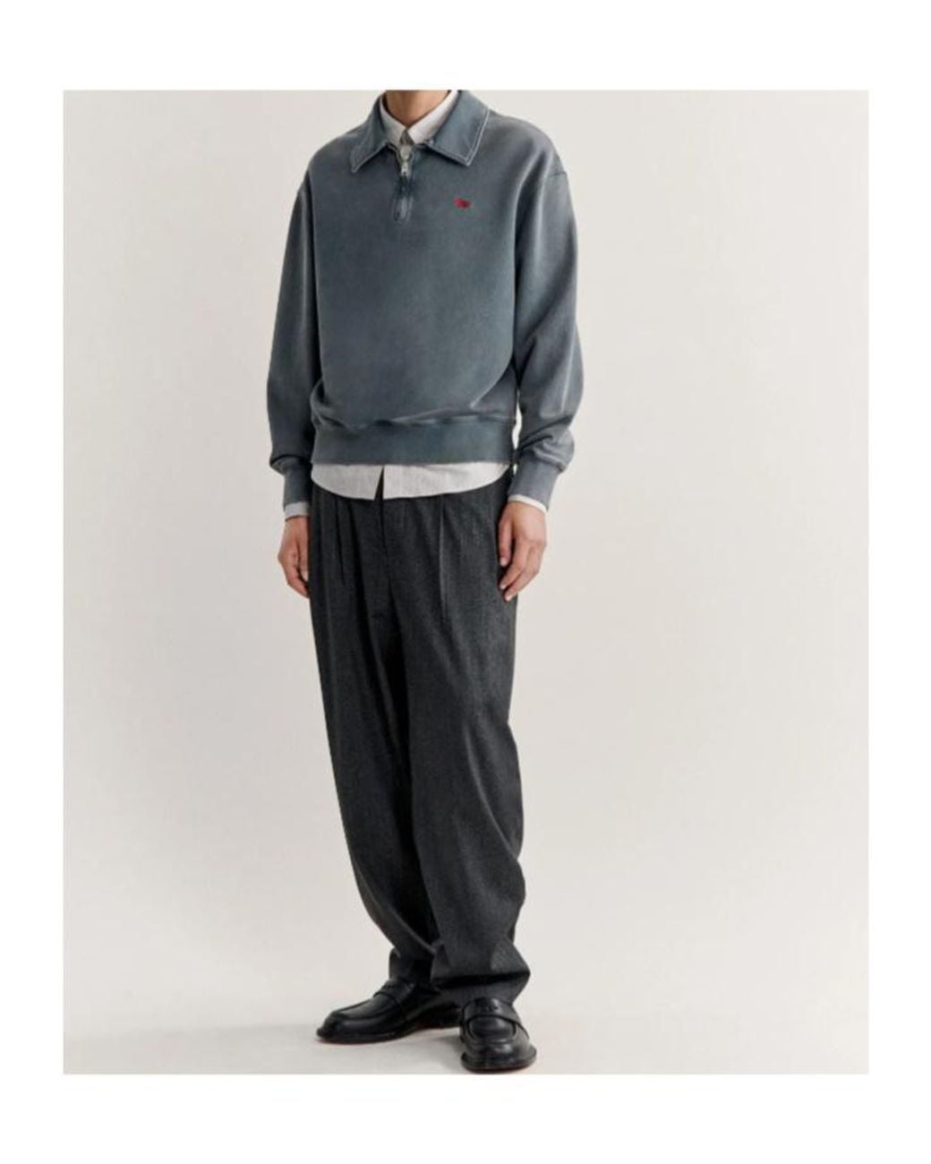Maison Kitsuné Green Maison Kitsuné Profile Fox Faded Polo Sweatshirt for men