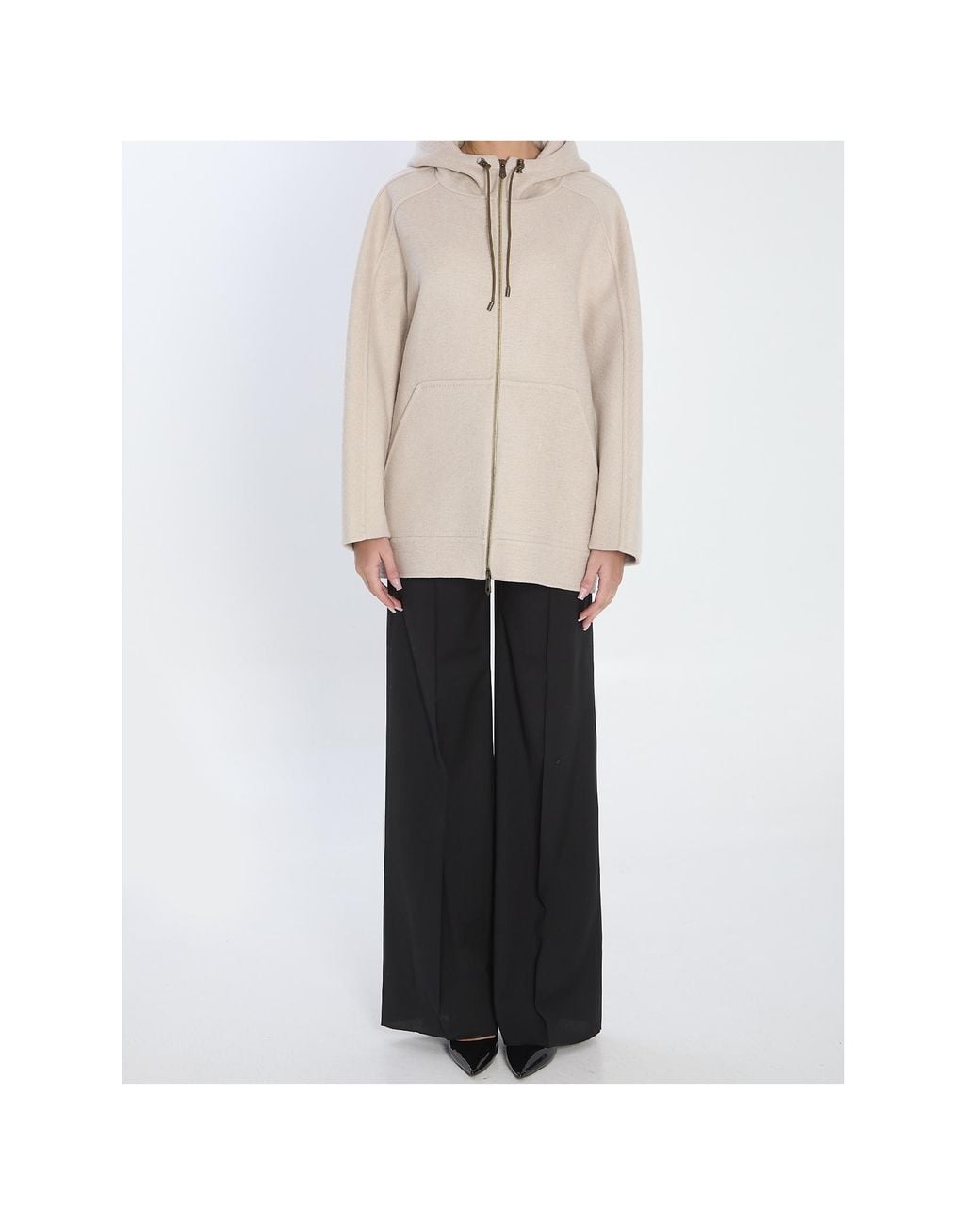 Max Mara Natural Atelier Gradi Zip-Up Jacket