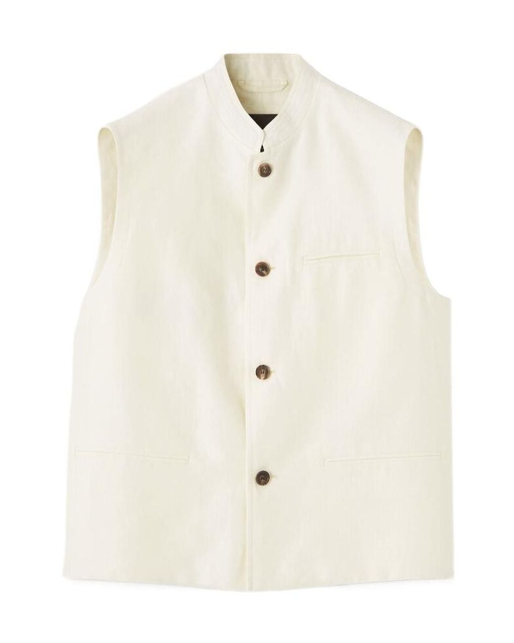 Loro Piana White Vienna Vest for men