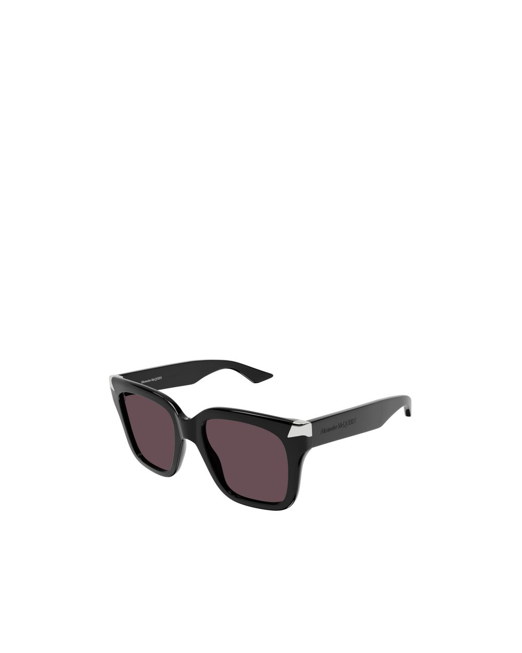 McQueen Black Eyewear Square Frame Sunglasses