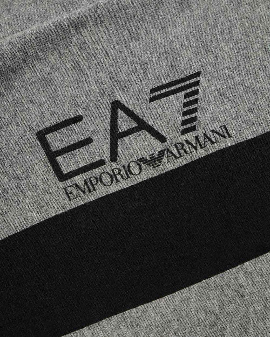 EA7 Gray Logo Printed Sweatpants for men