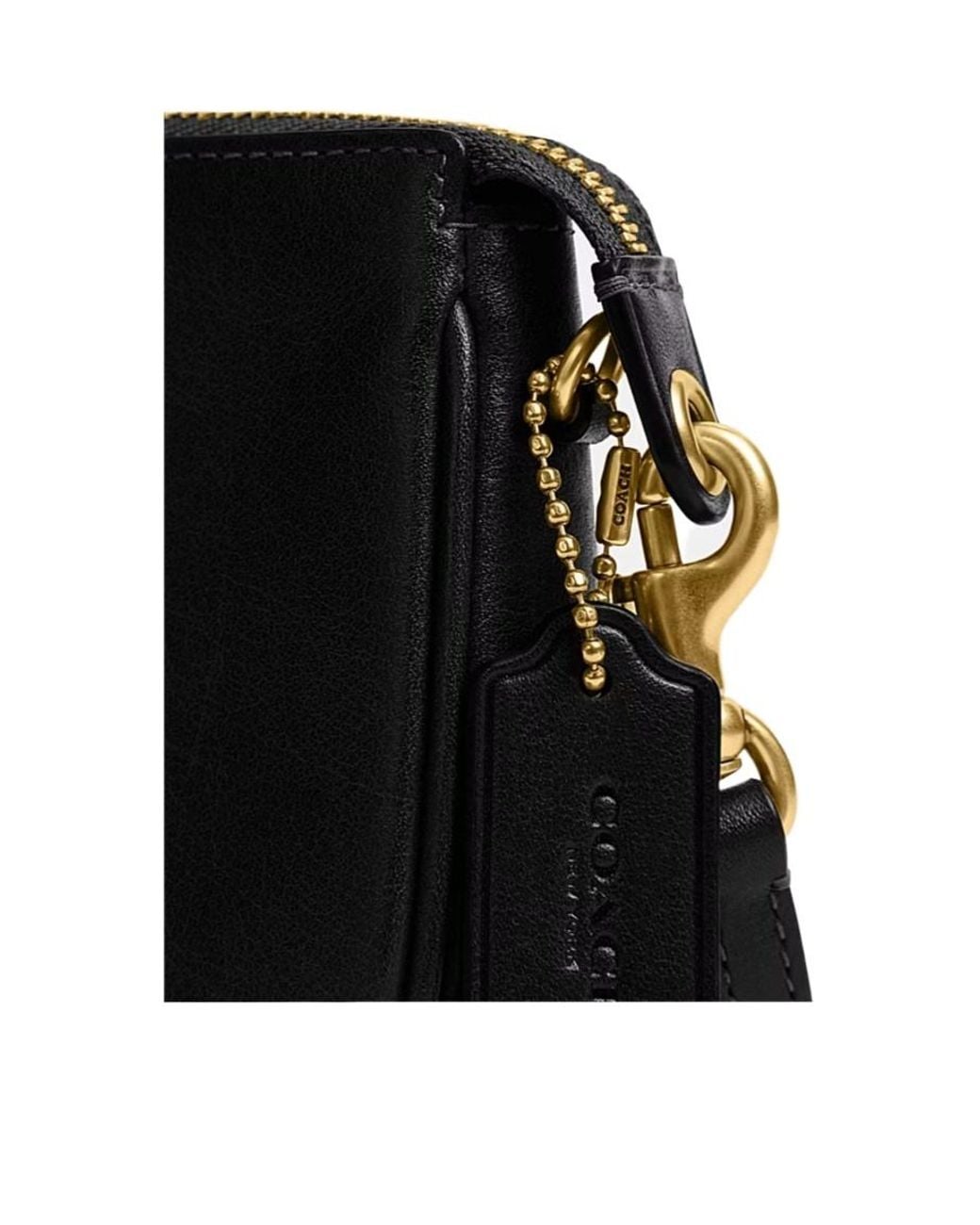 COACH Black Plaza 18 Shoulder Bag