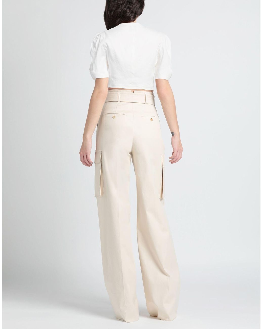 Isabel Marant White Solid Cropped Top
