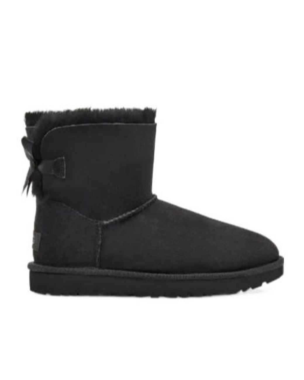 Ugg Black Mini Bailey Bow Ii Ankle Boots