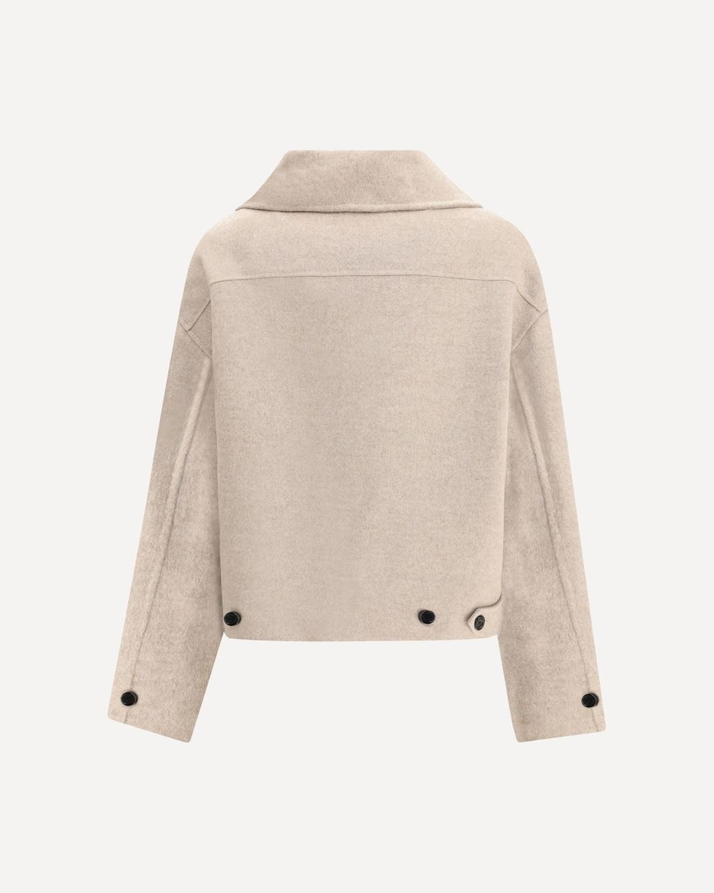 Acne Natural Funnel-Neck Boxy Jacket