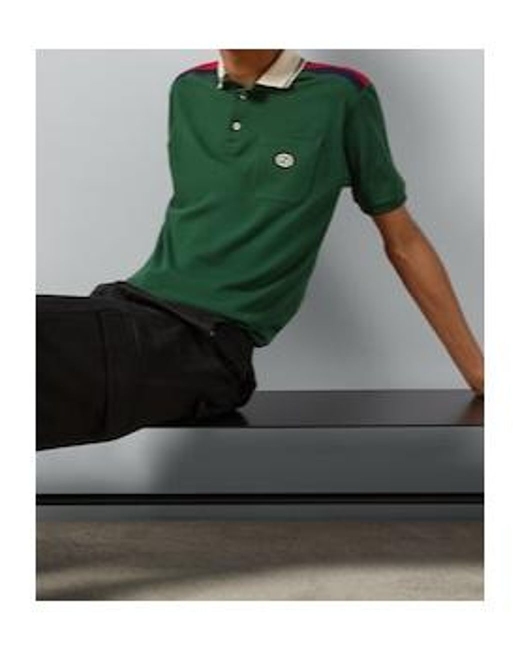 Gucci Green Grg Logo Polo Shirt for men