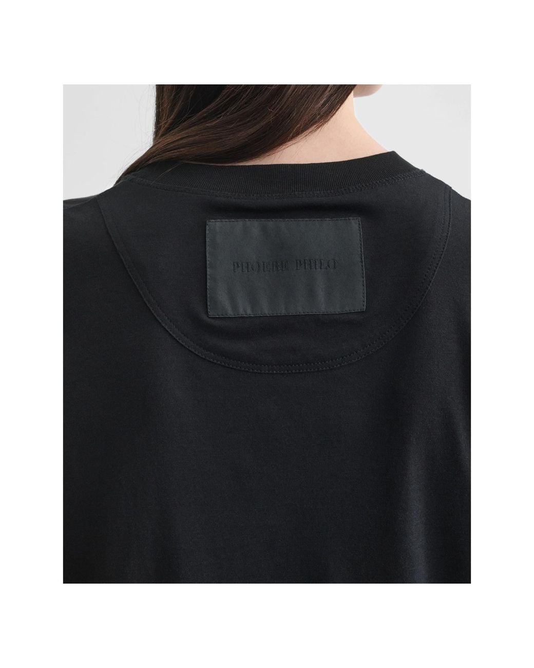 Phoebe Philo Black Crew Neck T-Shirt
