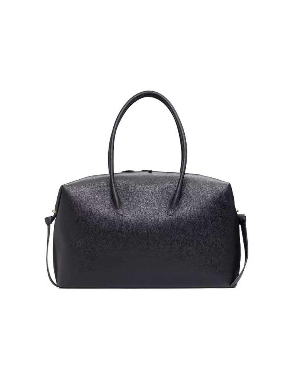 Yuzefi Black Brioche Weekender Shoulder Bag