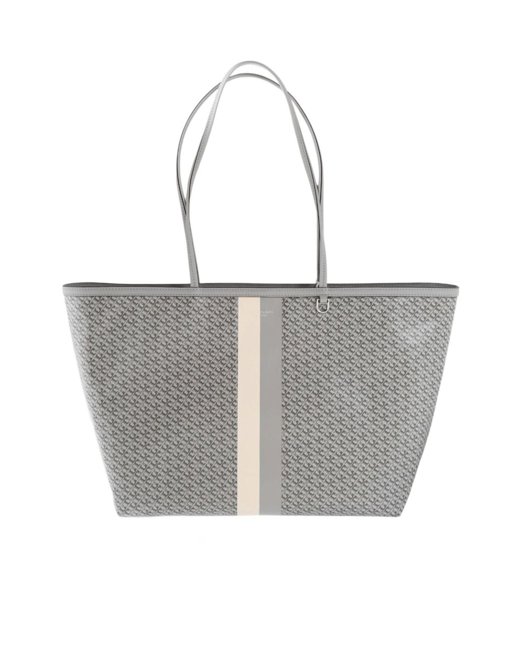 Tory Burch Gray Double-Handle Handbag