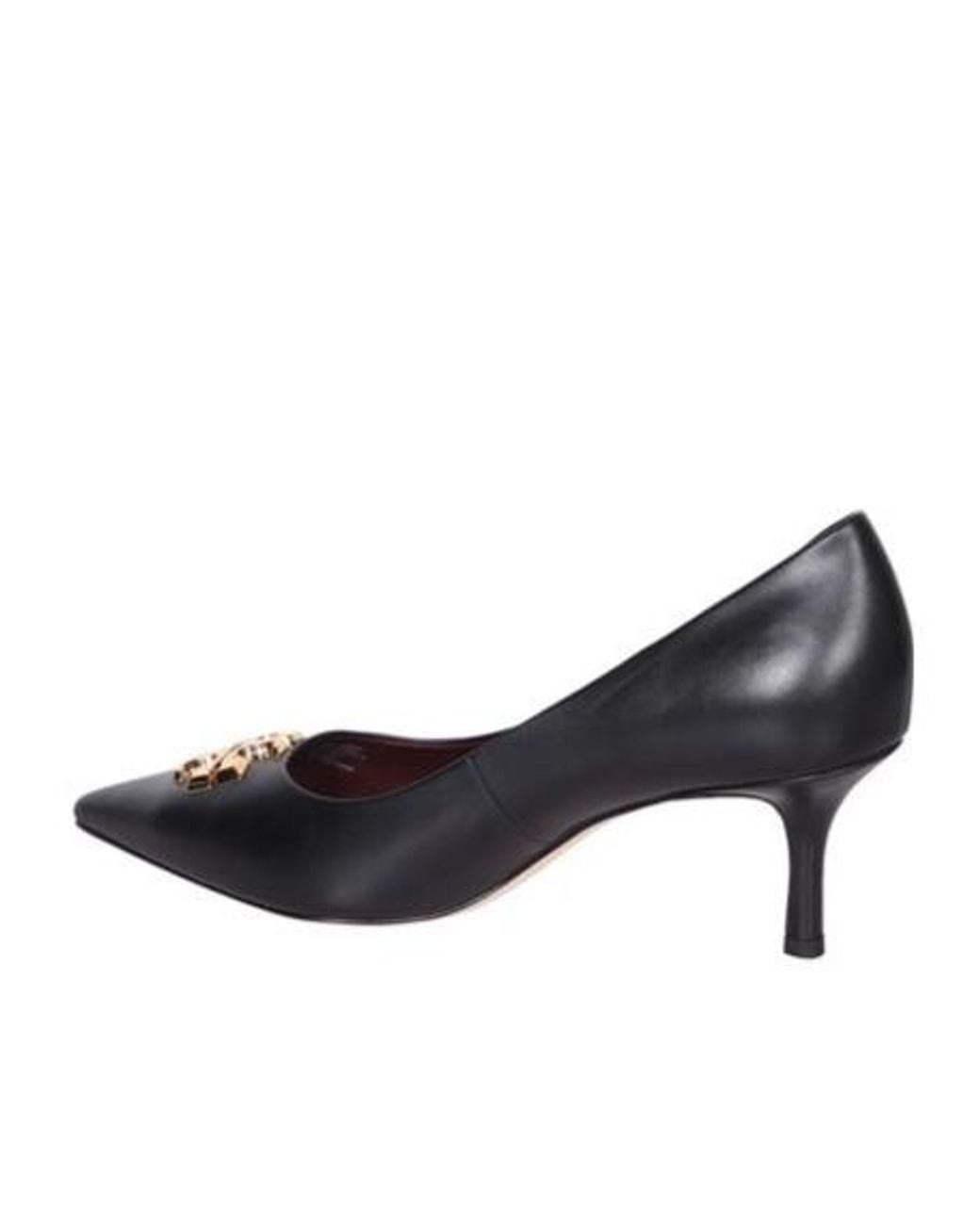 Tory Burch Purple Eleanor Logo Plaque Pumps