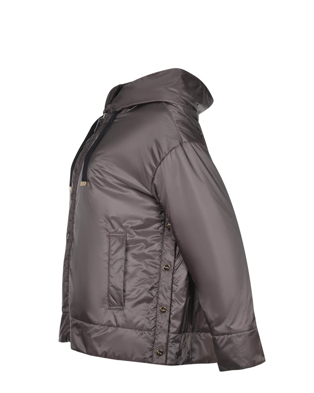 Max Mara Brown The Cube Daria Quilted Hooded Jacket