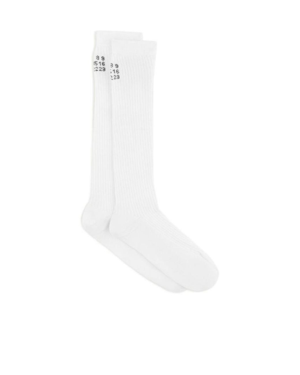 MM6 by Maison Margiela White Knee-High Socks