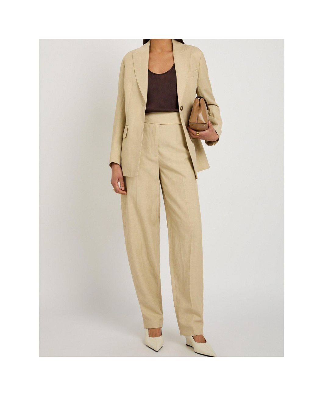 Joseph Natural Notched Lapel Blazer