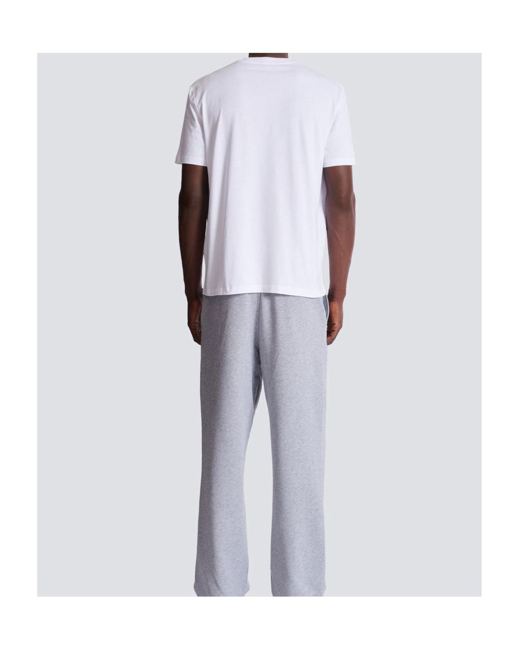 Balmain White T-Shirt With Print for men