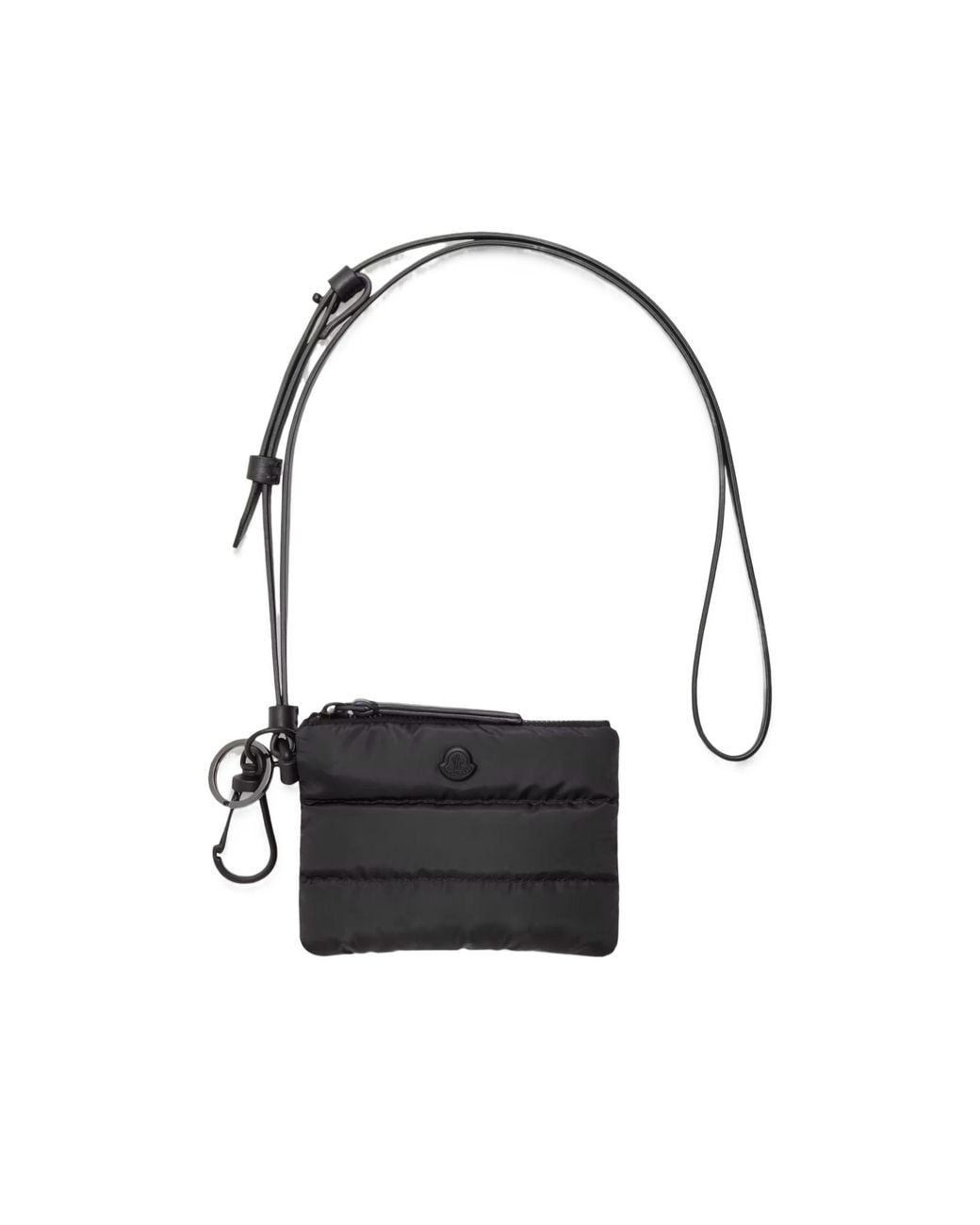 Moncler White Caradoc Card Metal Logo Holder for men
