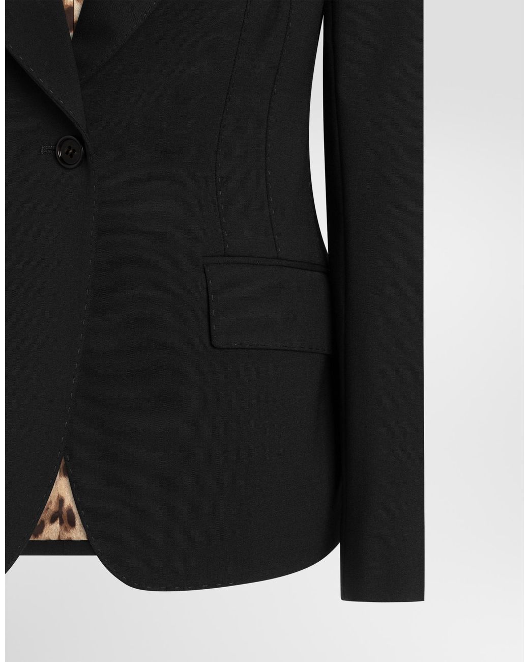 Dolce & Gabbana Black Single-Breasted Buttoned Blazer