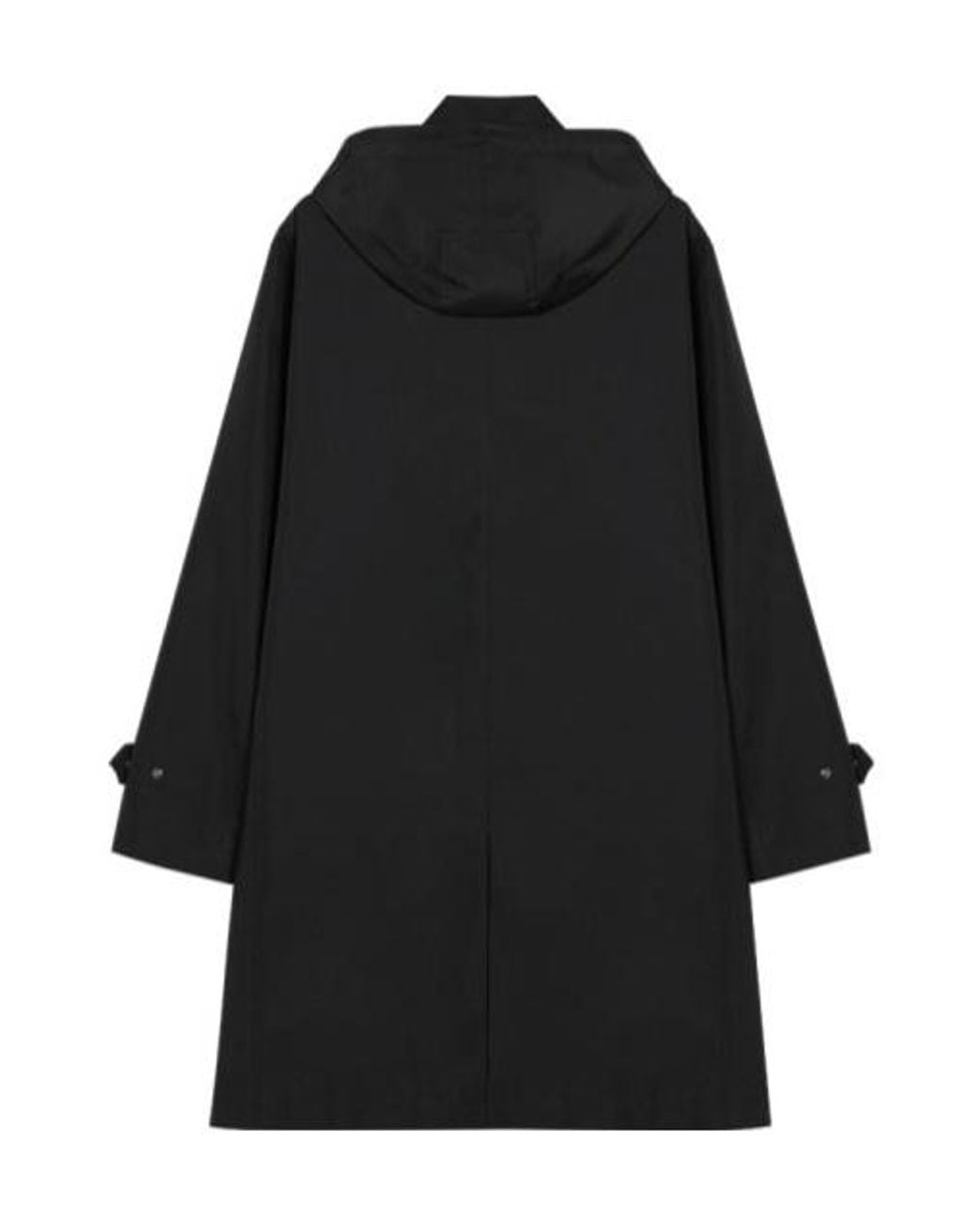 Burberry Black Long-Sleeved Hooded Coat
