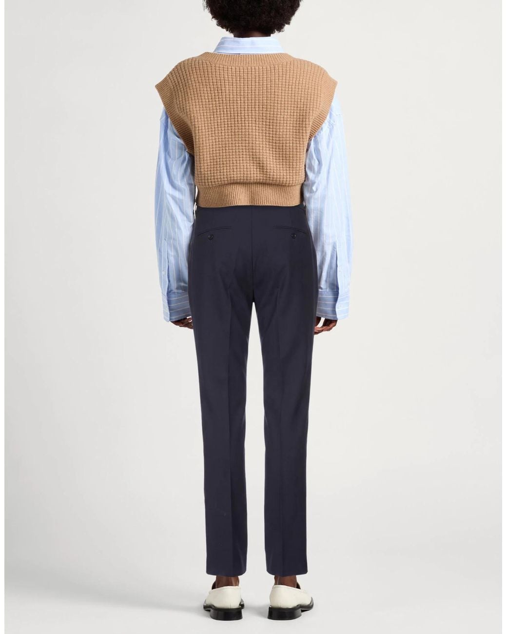 Weekend by Maxmara Blue Straight-Leg Long Pants