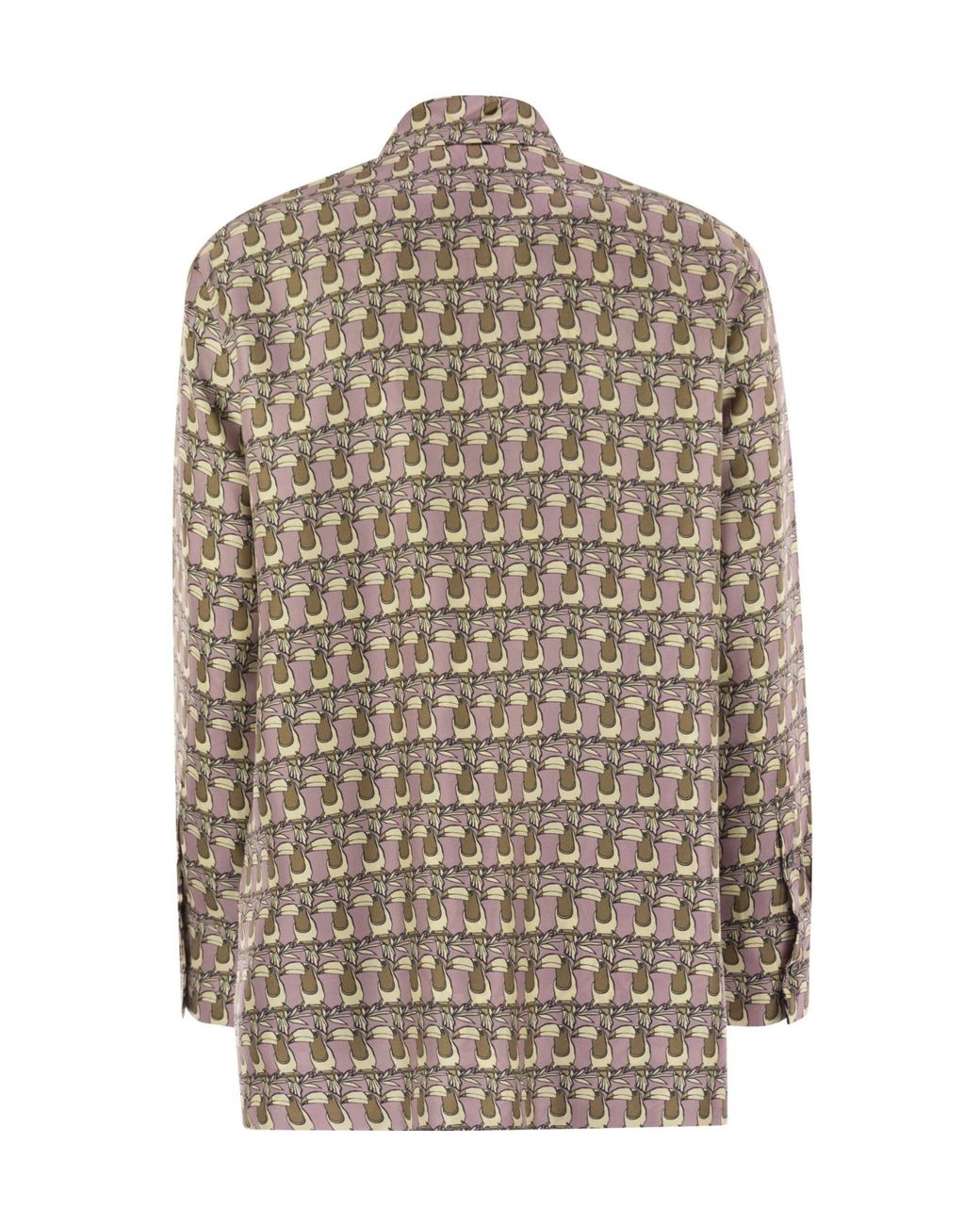 Max Mara Brown 'S Times All-Over Patterned Reversible Top