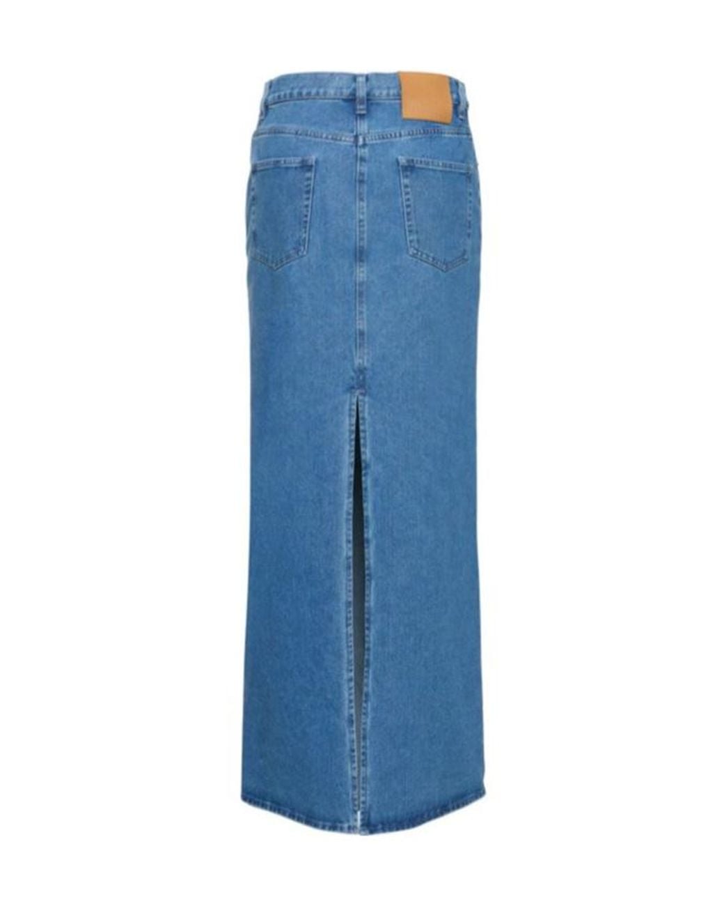 GIUSEPPE DI MORABITO Blue Wool Blend Denim Skirt