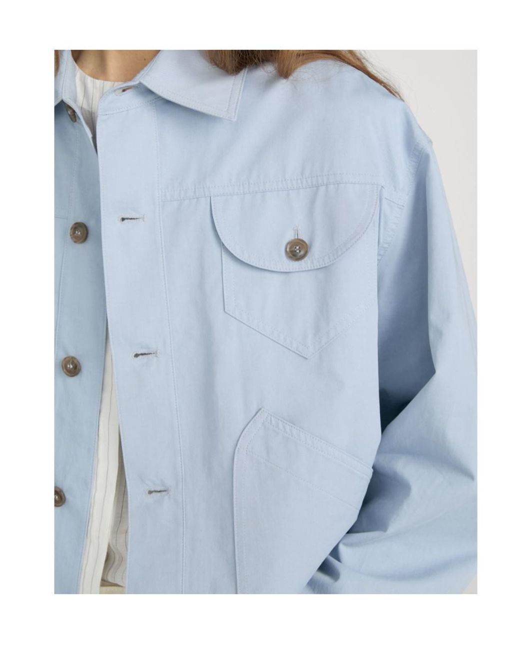 FRAME Blue The Utility Jacket