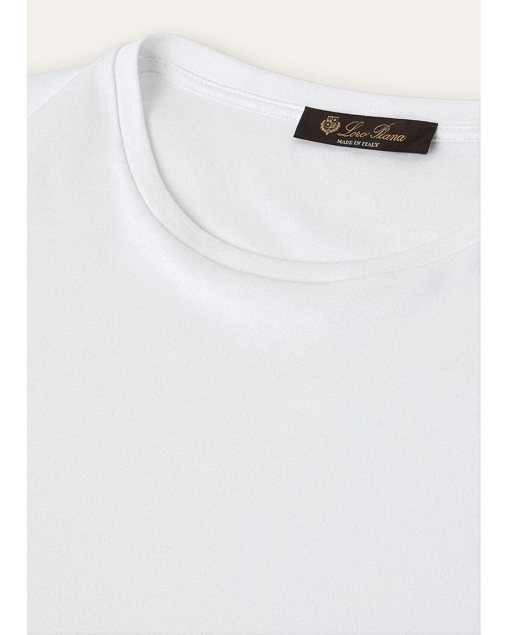 Loro Piana White Tremezzo T-Shirt for men