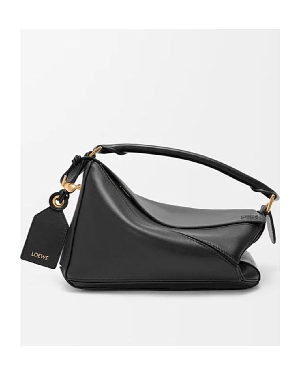 Loewe Black Small Feather Light Puzzle Bag