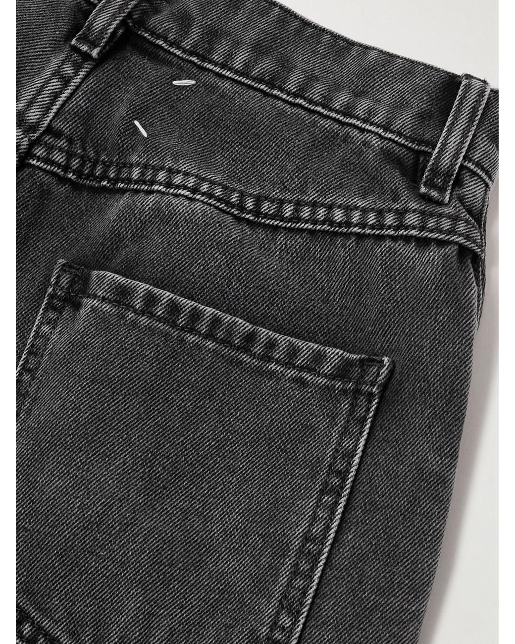 Maison Margiela Gray High Waist Cut-Out Jeans