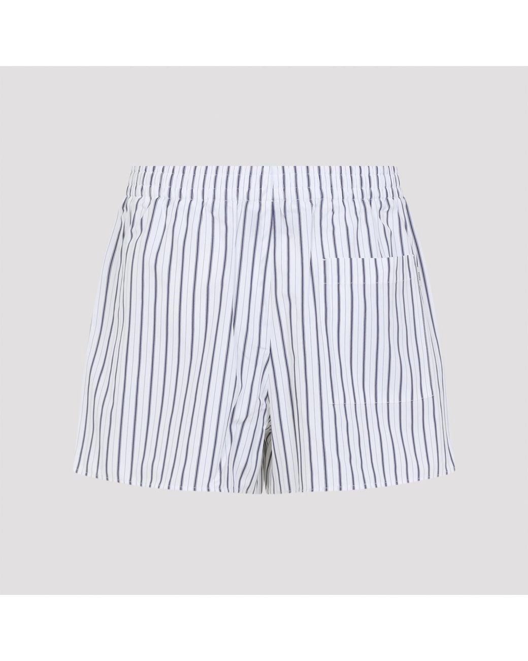 AMI White Elasticated Shorts for men