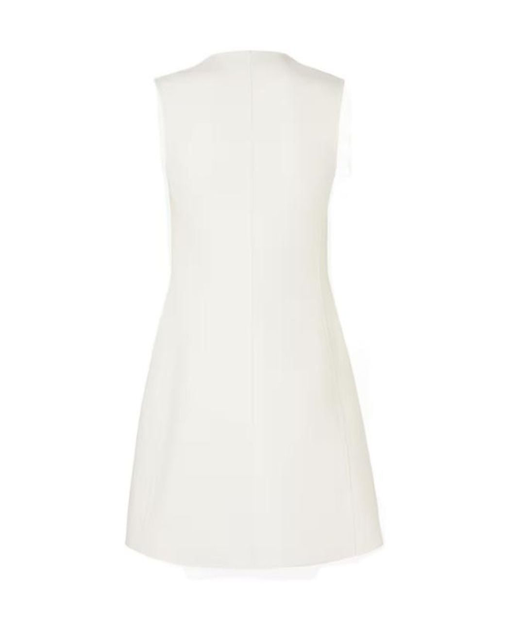 Fendi White Ivory Wool Dress