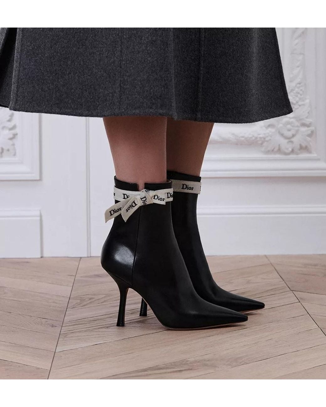 Dior Black J'A Heeled Ankle Boot