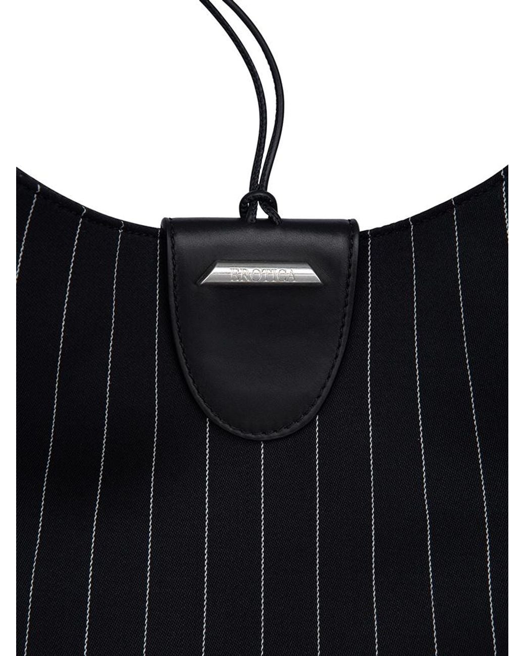 Dondup Blue Large Pinstripe Tote Bag