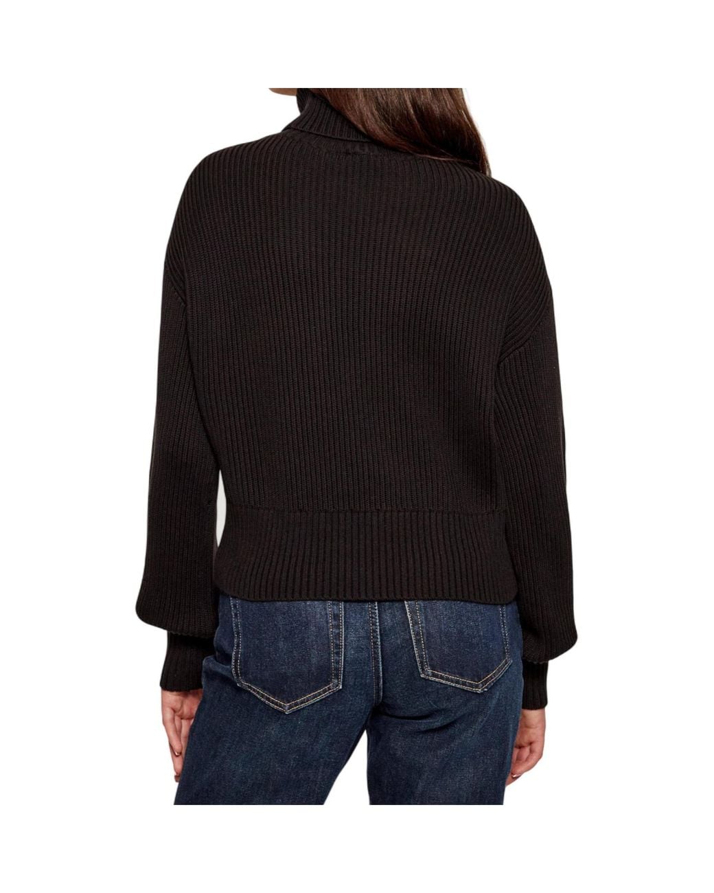 Calvin Klein Black Turtleneck Knitted Pullover