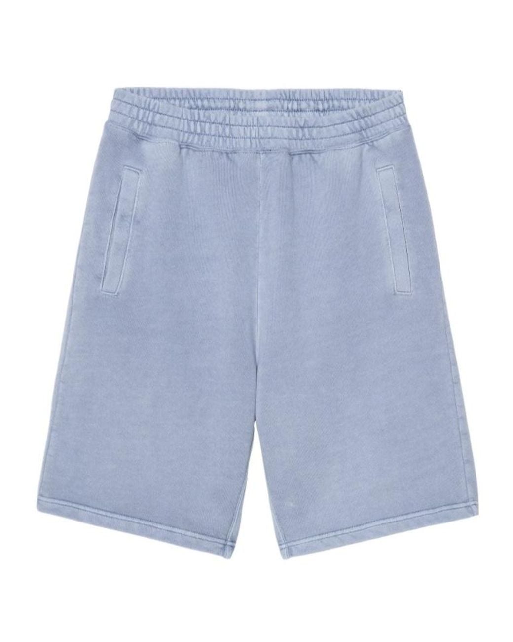 Carhartt Blue Logo Patch Sweat Shorts for men