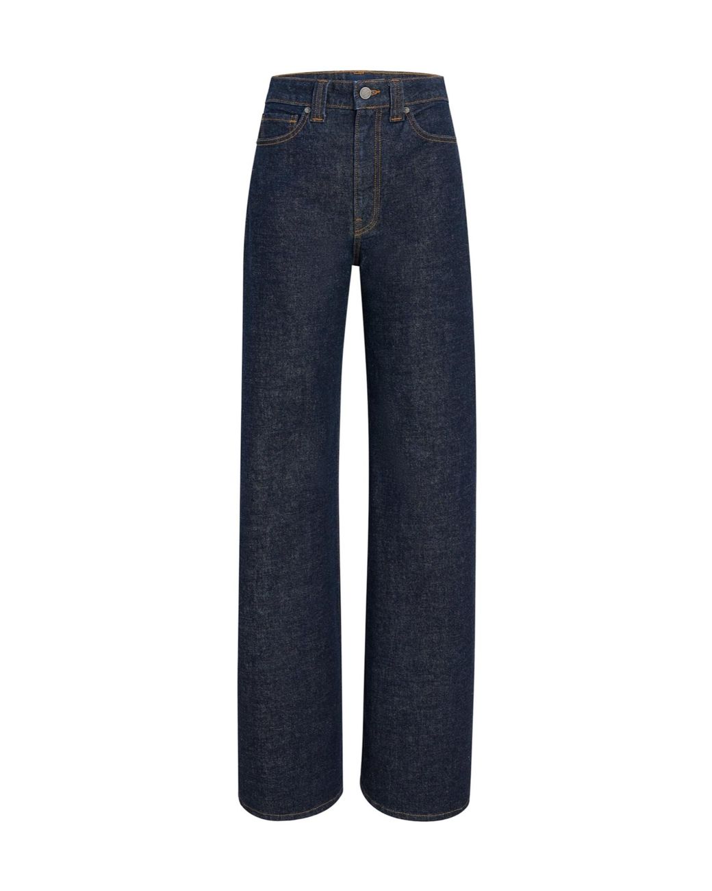Khaite Blue Dane High Waisted Wide-Leg Jeans