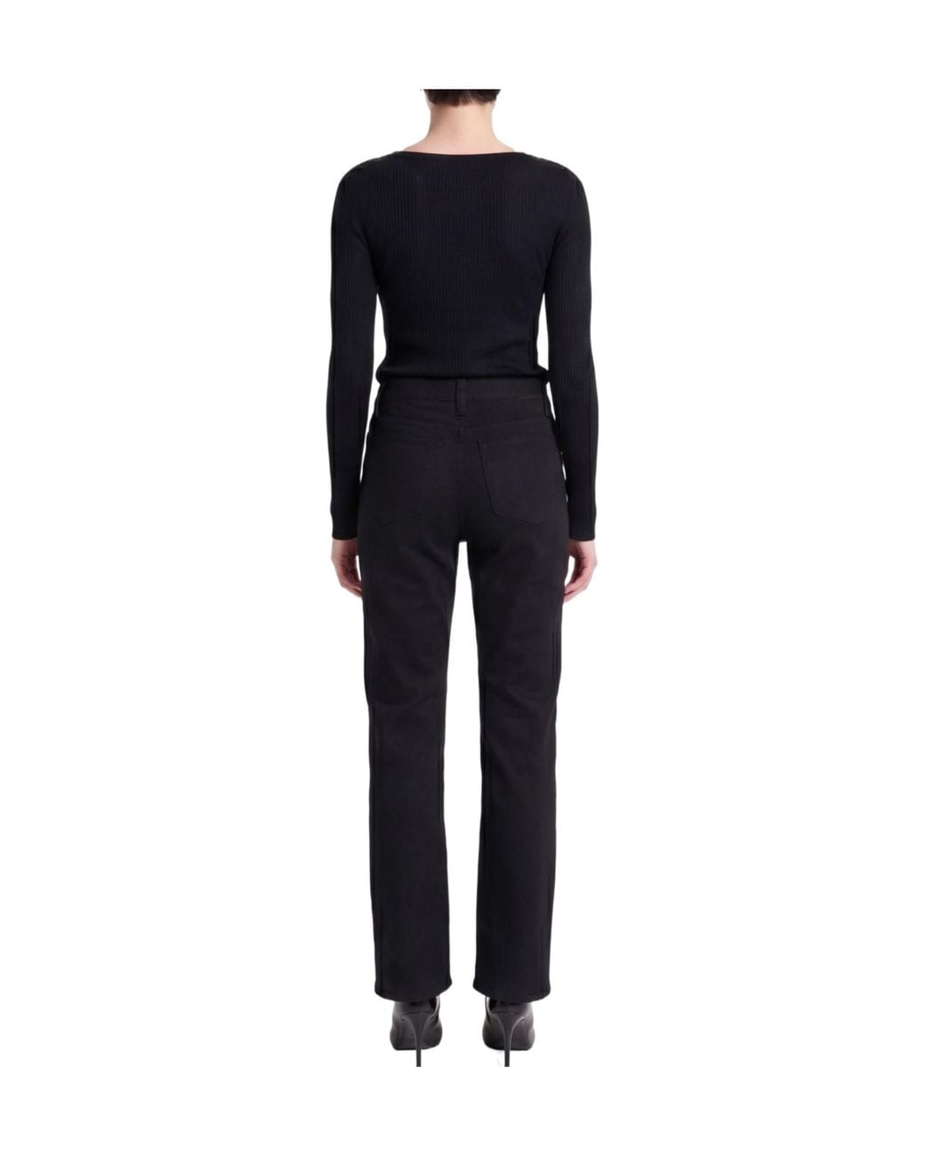 Dolce & Gabbana Black Straight-Leg Casual Pants