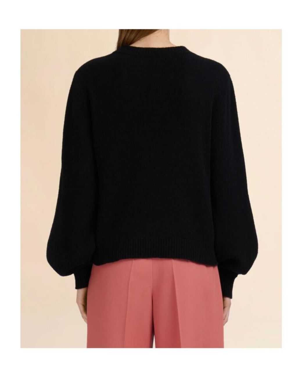 Marni Black Logo Patch Knit Sweater