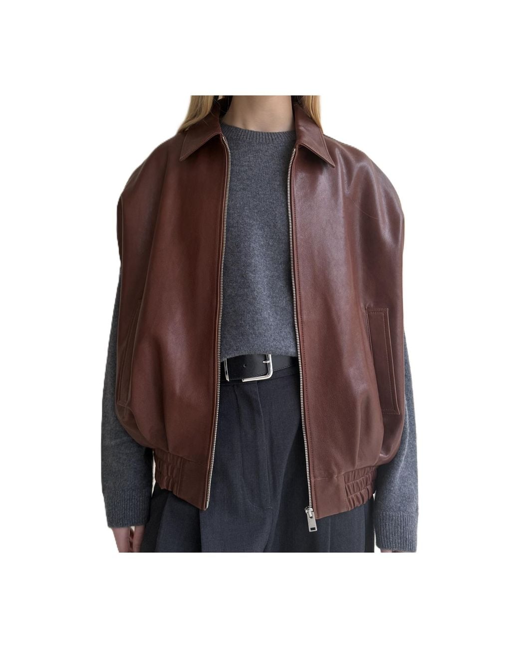 Arma Brown Zippered Vest