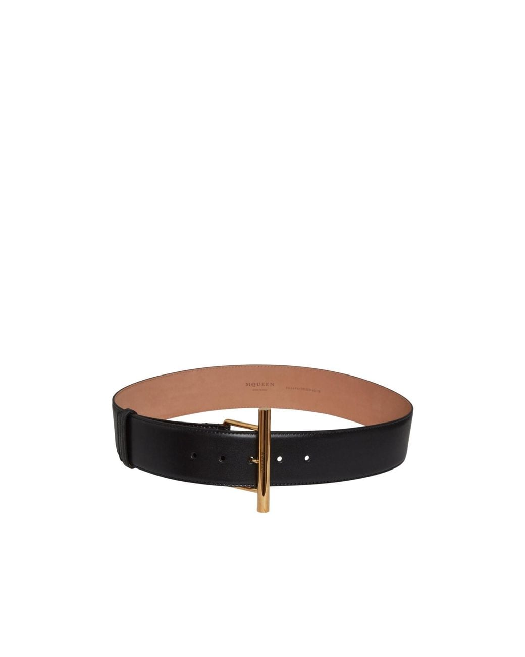 McQueen White Signature Buckle Belt