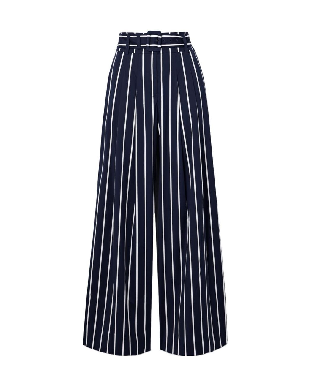 Veronica Beard Blue Striped Casual Pants