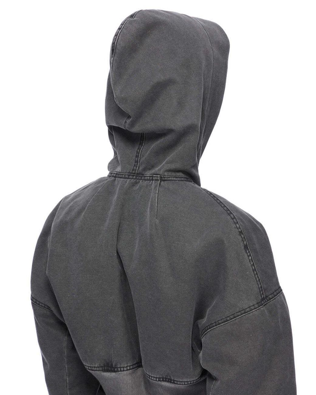 Rick Owens Gray Cropped Bomber Jacket