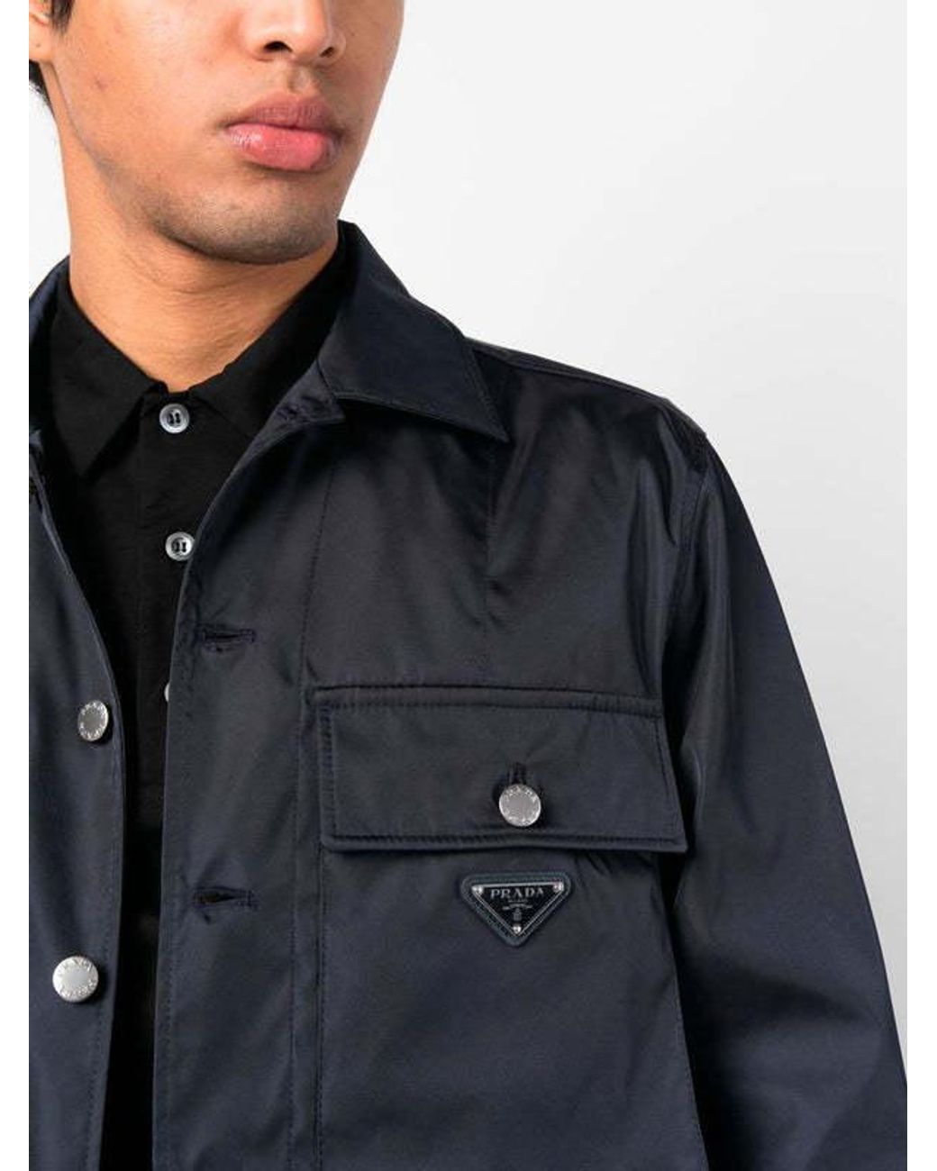 Prada Blue Casual Jacket for men