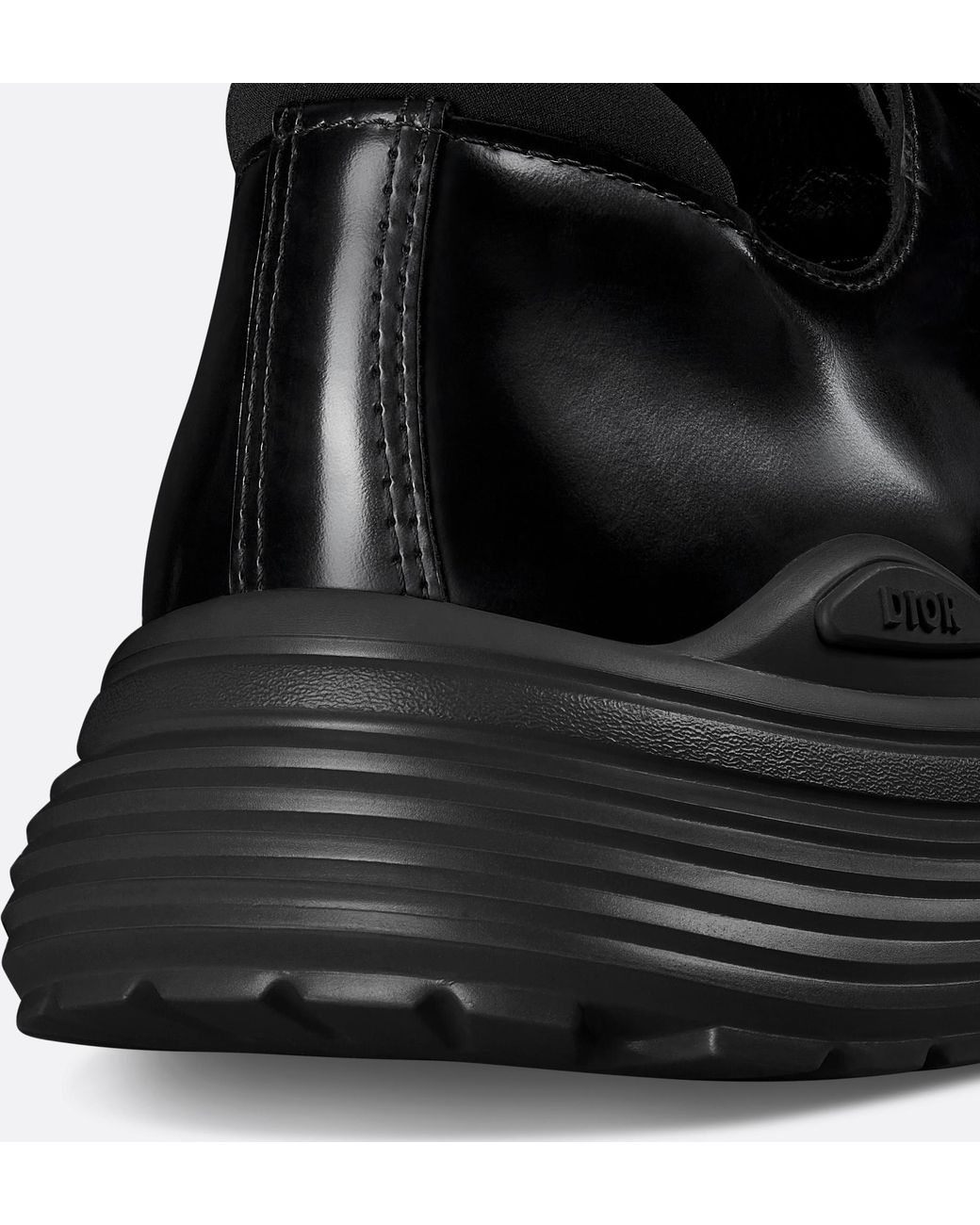 Dior Black Combat Buckled Monk Shoes for men