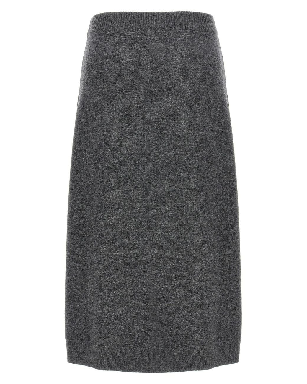 Brunello Cucinelli Gray Cashmere Skirt