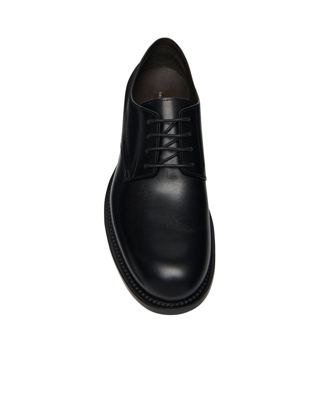 The Row Black Novus Derby Shoes