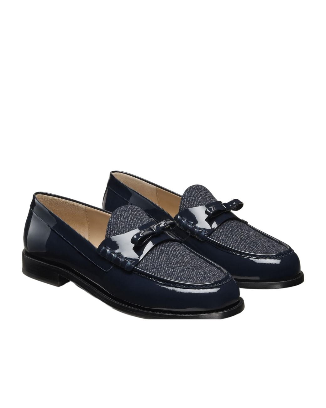 Stuart Weitzman Blue Low-Heeled Loafers