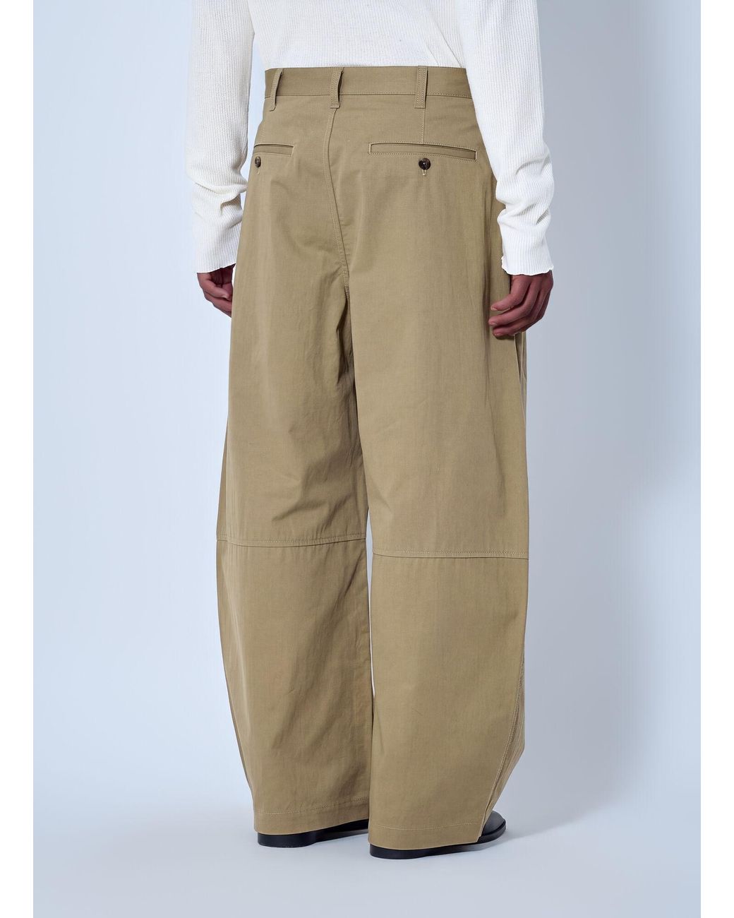 Comme des Garçons Natural Belt-Loop Trousers for men