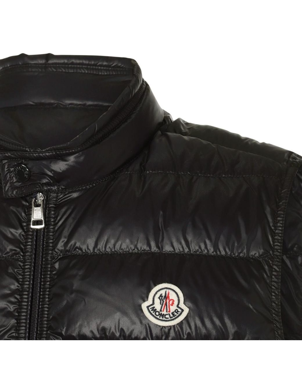 Moncler Black Vests for men