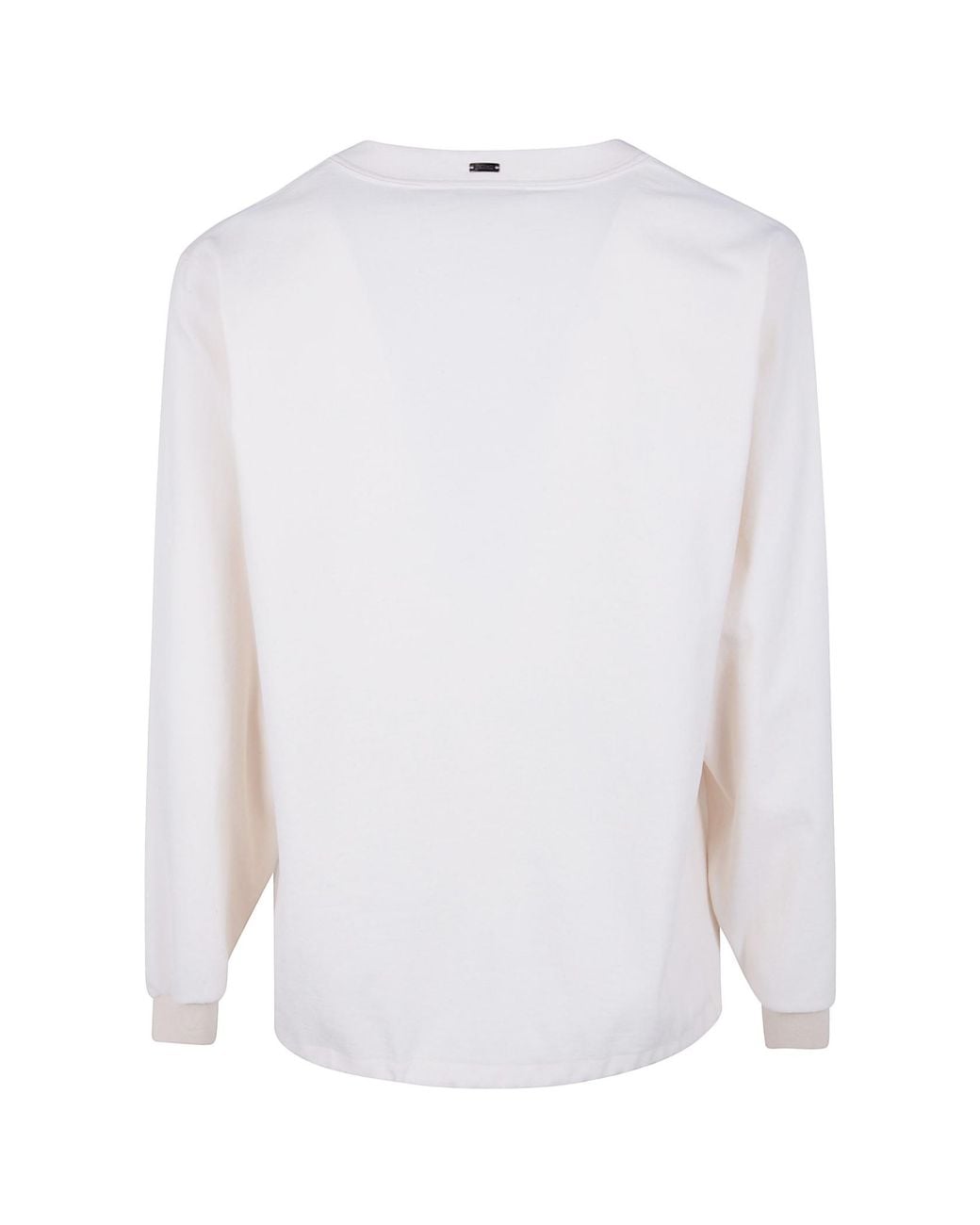 Herno White V-Neck Button Cardigan for men